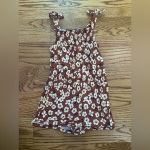 Little Sleepies Mocha Blossoms Romper
